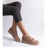 Gemre Cream women's eco-suede loafers Sandoval | shoptok.hr