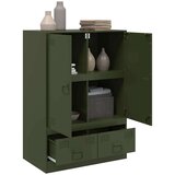  Visoka komoda maslinastozeleni 67 x 39 x 95 cm čelična | shoptok.hr