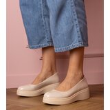 D/CEO marka niezdefiniowana Beige patent leather platform shoes Nikara | shoptok.hr