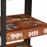 vidaXL Noćni ormarić 2 pcs Smeđa i crna Reciklirano solidno drvo | shoptok.hr