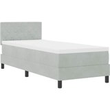 Krevet s opruga kutije Svijetlo siva 80 x 200 cm Baršun | Eponuda.com