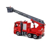  2-u-1 DIY set za vatrogasno vozilo s izmjenjivim podizačima, odvijačem, zvukom, svjetlosnim efektima i kacigom | shoptok.hr