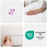  Madrac od pjene bijeli 140x220 cm tvrdoća H2 H3 | shoptok.hr