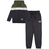 Leone 1947 Trenirka komplet Boy Tracksuits Full Zip Color Block Zelena Cene