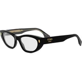 Roma Black Cat Eye Eyeglasses - ONE SIZE (53)