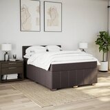  Krevet s oprugama i madracem tamnosmeđi 160x200 cm tkanina | shoptok.hr