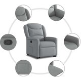 vidaXL Naslonjač na podizanje od tkanine svjetlosivi | shoptok.hr