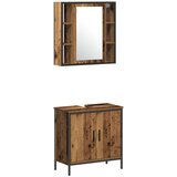  Set namještaja za kupaonicu od 4 dijela od starog drva | shoptok.hr