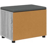 Haldna klop z blazino z vrati Siva Sonoma 60 x 38 x 46 cm, (5000155719) | Shoptok.si