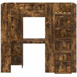  Okvir kreveta na kat s stolom Dimljeni hrast 75 x 190 cm | Eponuda.com
