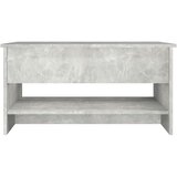 vidaXL Klubska mizica betonsko siva 80x50x40 cm konstruiran les | Shoptok.si