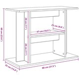  Stalak za akvarij Staro drvo 80x35x60 cm Konstruirano drvo | shoptok.hr