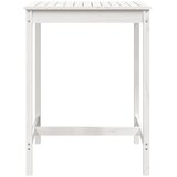  Vrtni stol bijeli 82,5 x 82,5 x 110 cm od masivne borovine | shoptok.hr
