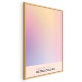  Plakat - Peaceful Drift - Delicate Pastel Shades Creating a Harmonious Whole 60x90 Zlatni okvir | shoptok.hr