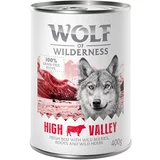 Wolf of Wilderness Adult 6 x 400 g – Single Protein - High Valley - govedina