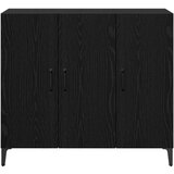 vidaXL Strani šal Črni hrast 34 x 90 x 80 cm Konstruiran les | Shoptok.si