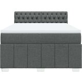 Krevet s oprugama i madracem tamnosivi 140x190 cm od tkanine | shoptok.hr