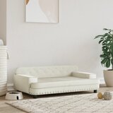 vidaXL Pasja postelja krem 90x53x30 cm žamet Cene