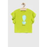 Birba&Trybeyond Otroška kratka majica zelena barva