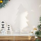 vidaXL Drveno ukrasno božićno drvce bijelo 80 cm od masivne borovine | shoptok.hr