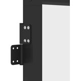 Sobna vrata tanka crna 83 x 201,5 cm kaljeno staklo i aluminij | Eponuda.com