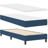 Box Postelja z vzmetnico z vzmetnico Modra 80 x 200 cm blago, (5000127383) | Shoptok.si