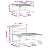  Zunanja garnitura za sedenje Naravna Masiven les akacije, (5000269374) | Shoptok.si