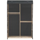  Ormar s 3 razine od tkanine 110 x 40 x 170 cm sivi | shoptok.hr