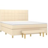  s oprugama i madracem krem 160x200 cm od tkanine | shoptok.hr