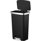 EKO koš s pedalom hana, pravokoten, prostornina 45 l, šxvxg 455 x 740 x 340 mm, črne barve | Shoptok.si