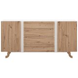 Bessagi Home komoda vira, barva hrasta, bela | Shoptok.si
