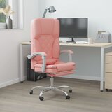  Masažni uredski naslonjač od umjetne kože ružičasti | shoptok.hr