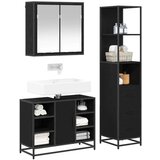vidaXL set namještaja za kupaonicu 3 pcs crni hrast 80 x 33 x 60 cm | shoptok.hr