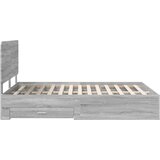  Konstrukcija postelje Siva Sonoma 140 x 200 cm Konstruiran les, (5000102592) | Shoptok.si
