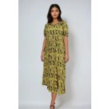 Marisse Yellow Viscose Dress | ePonuda.com