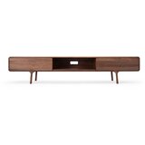 Gazzda Rjava TV omarica iz masivnega hrasta 220x45x45 cm Fawn – | Shoptok.si