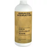 Brazil Keratin Gold Anti Frizz Mask keratinska regeneracijska maska za poškodovane lase 550 ml