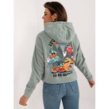 Sublevel Sweatshirt-D20005M02679A-pistachio | shoptok.hr