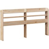 vidaXL Okvir za krevet s uzglavljem 160 x 200 cm od masivne borovine | shoptok.hr