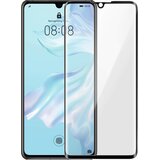 AVIZAR 9H film za ekran iz poševnega kaljenega stekla, popoln oprijem - prozoren s crnim okvirjem str. huawei P30, (20607039) | Shoptok.si