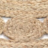 vidaXL Preproga pletena iz jute 120 cm okrogla, (20668625) | Shoptok.si