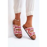 Boto Women's White Slide Sandals with Cork Sole Fannea | Shoptok.si