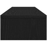 vidaXL Stalak za monitor crni hrast 100x24x13 cm konstruirano drvo | shoptok.hr