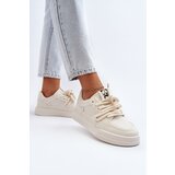 Boto Women's Beige Faux Leather Sneakers Avanalis | Shoptok.si