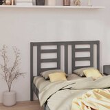  Uzglavlje za krevet sivo 126 x 4 x 100 cm od masivne borovine | shoptok.hr