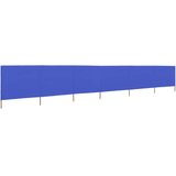  Vjetrobran sa 6 panela od tkanine 800 x 160 cm azurno plavi | shoptok.hr