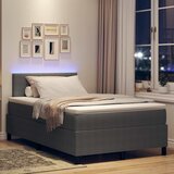  LED Box Spring Krevet Svijetlo siva i bijela. 120 x 200 cm | shoptok.hr