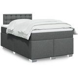  box spring s madracem tamnosivi 120 x 190 cm tkanina | shoptok.hr