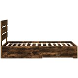 vidaXL Okvir za krevet s ladicama Dimljeni hrast 90 x 190 cm - Dimljeni hrast 90 x 190 cm | shoptok.hr