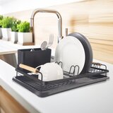 Orion Črn kovinski odcejalnik posode 43x28,5 cm Radka – | Shoptok.si